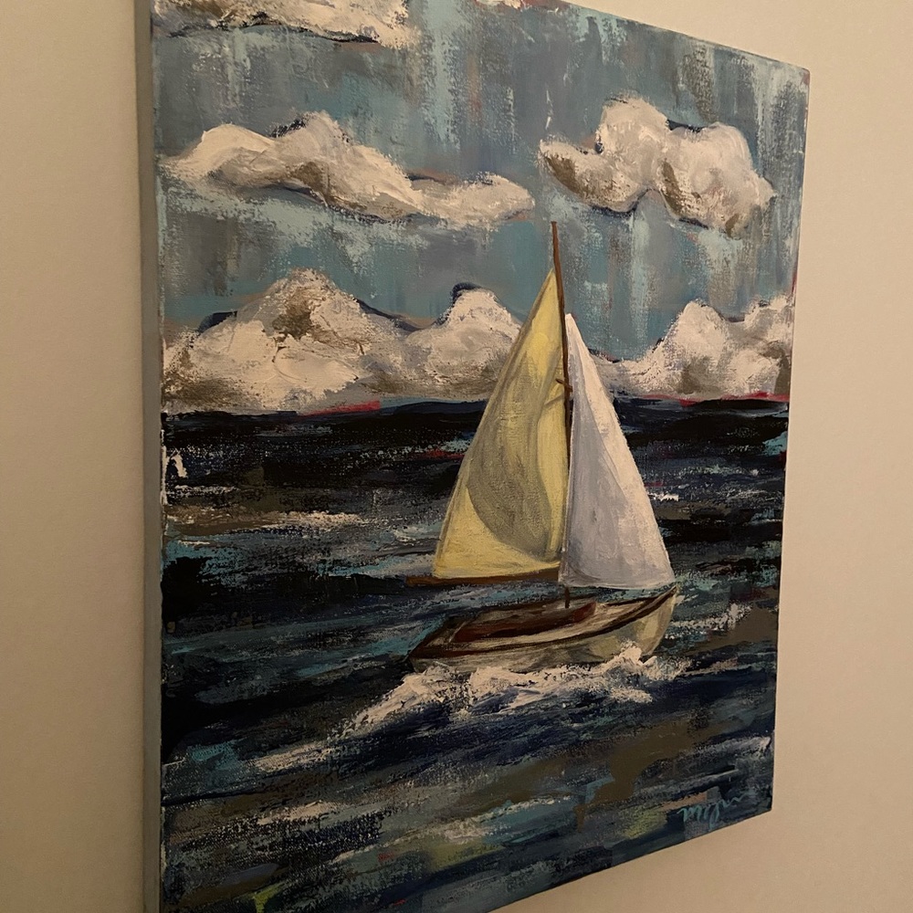 Original- SAILBOAT PAINTING